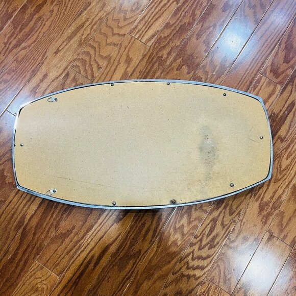 SPACE AGE CHROME MIRROR VINTAGE MID CENTURY HOLLYWOOD REGENCY OP ART EAMES ERA - Picture 2 of 7